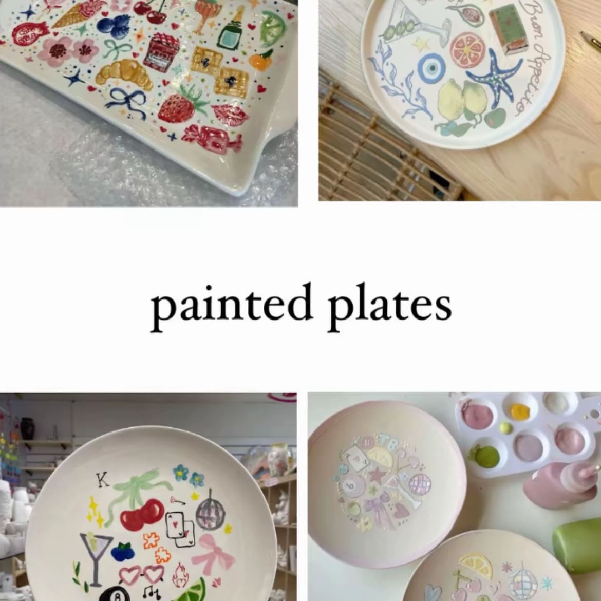 Painted plates