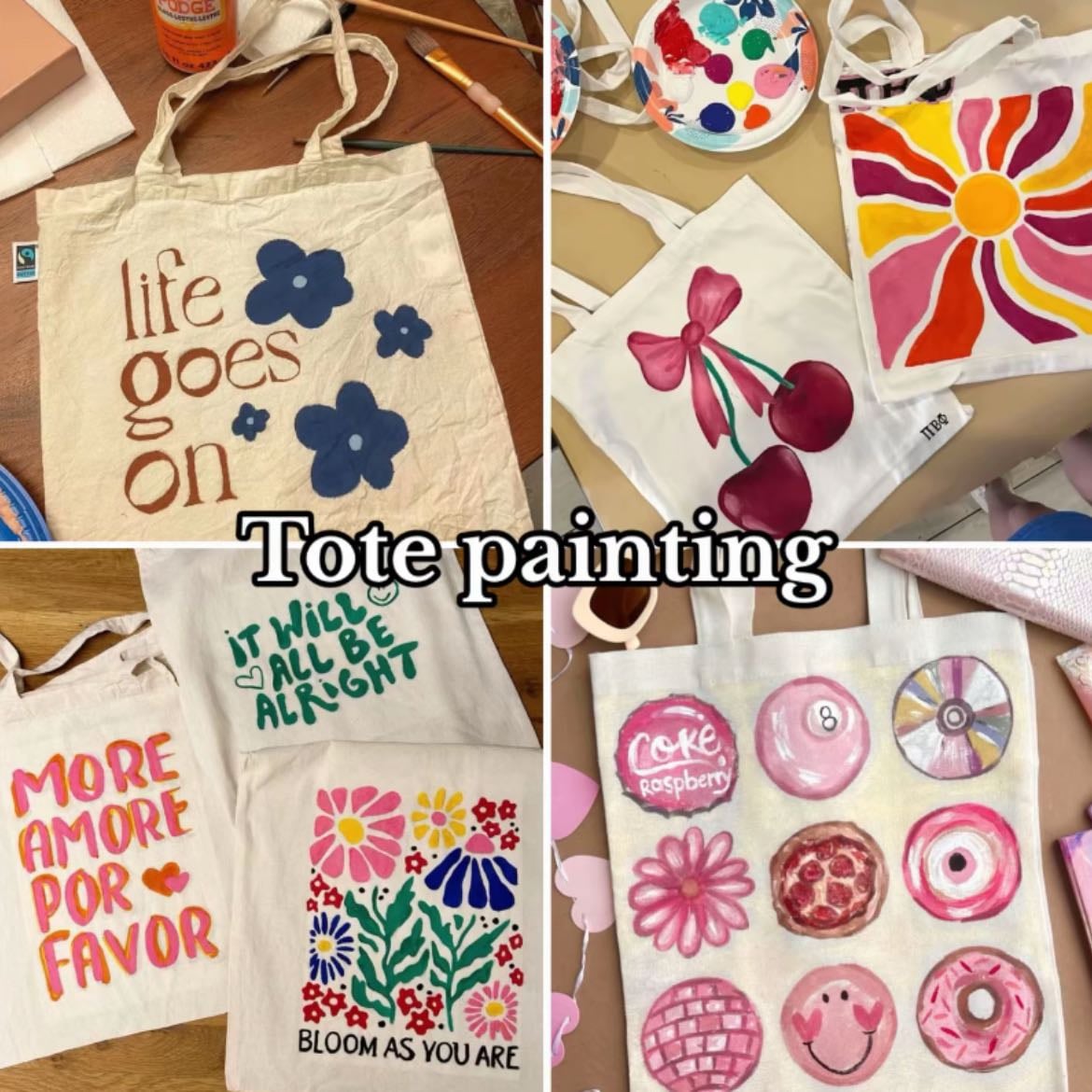 Tote bag painting