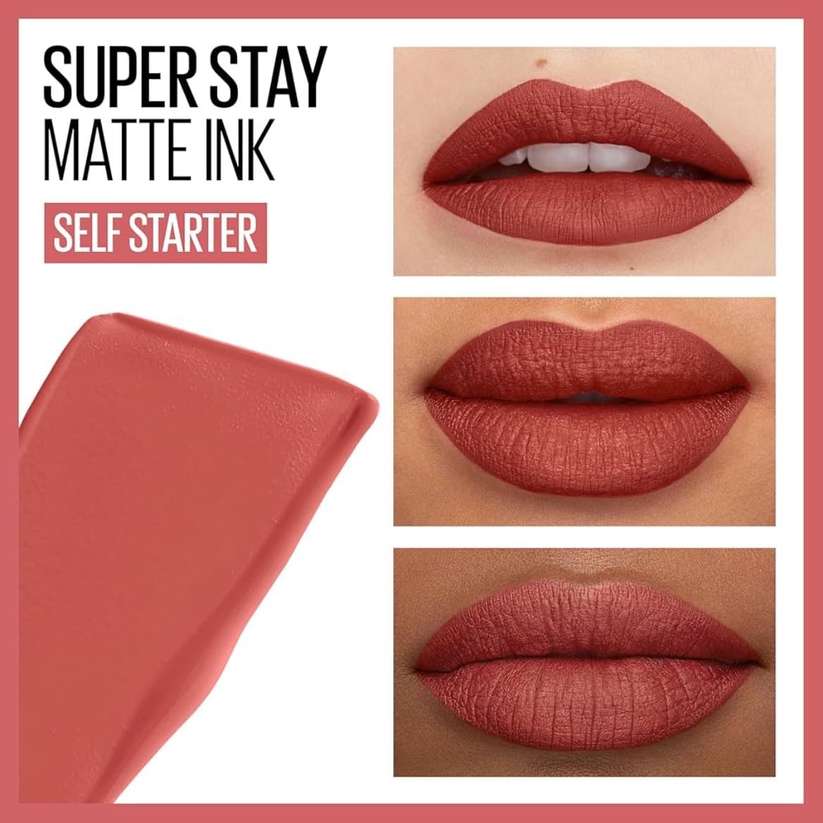 Rouge à lèvres (130 ~ Self-Starter) - Maybelline Superstay Matte