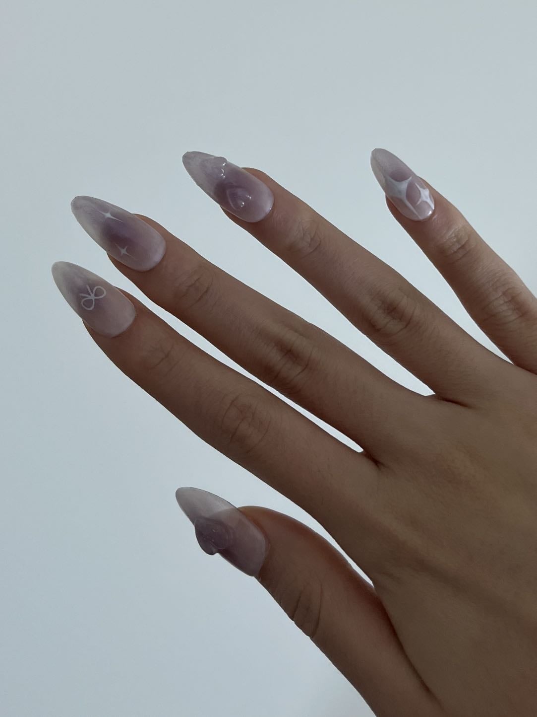 Milky purple aura