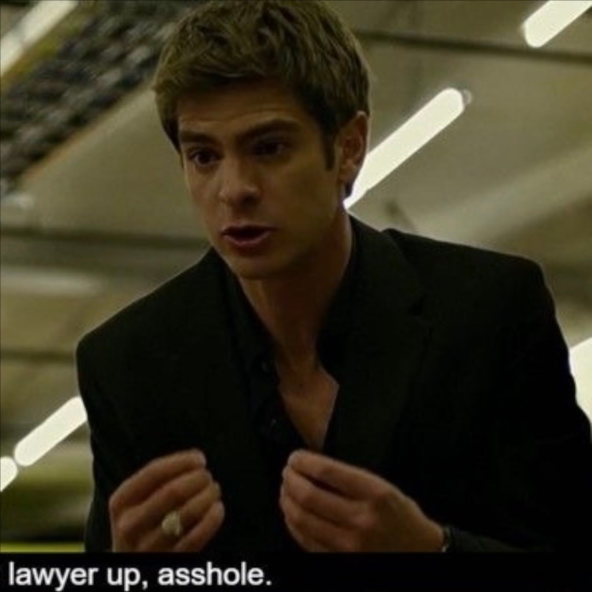 Sorry! My Prada's at the cleaners! Along with - my hoodie and my 'fuck you' flip-flops, you pretentious douchebag! scene from the social network (2010)