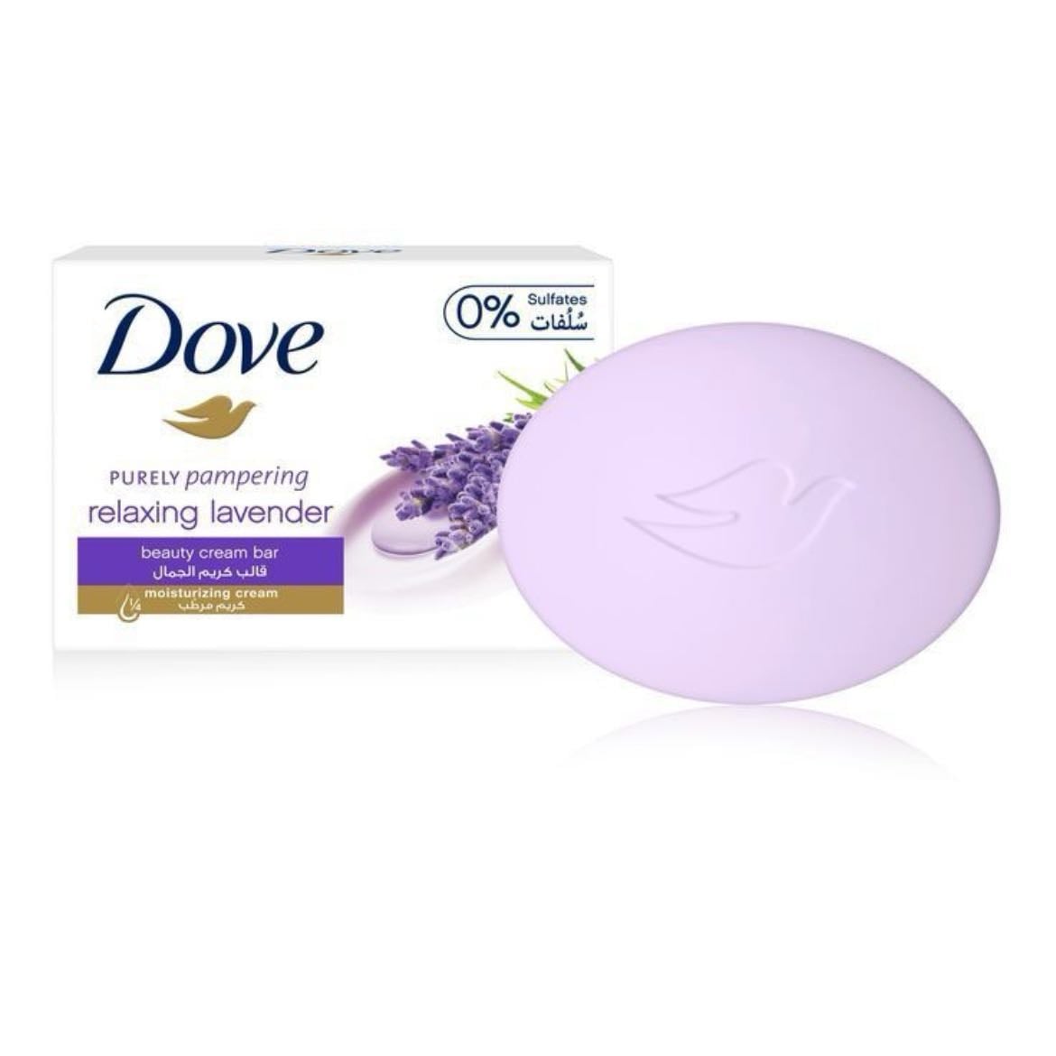 Jabón corporal barra - Dove relaxing lavender