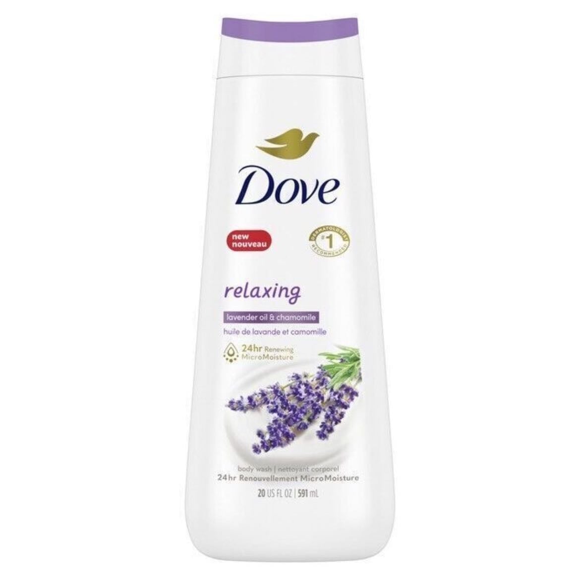 Gel de baño - Dove Relaxing con aroma a lavanda y manzanilla