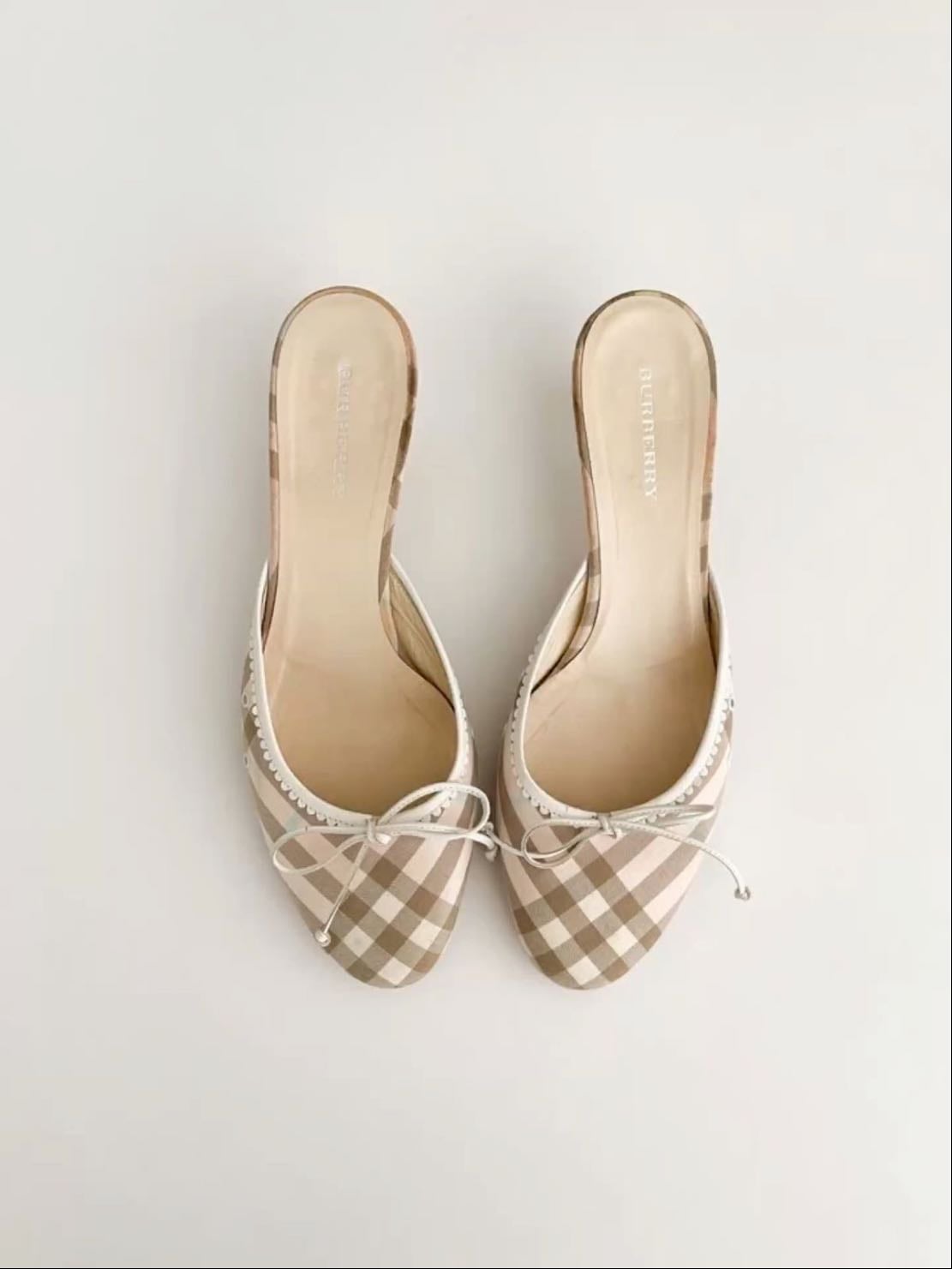 Burberry - Kitten Heel Mule