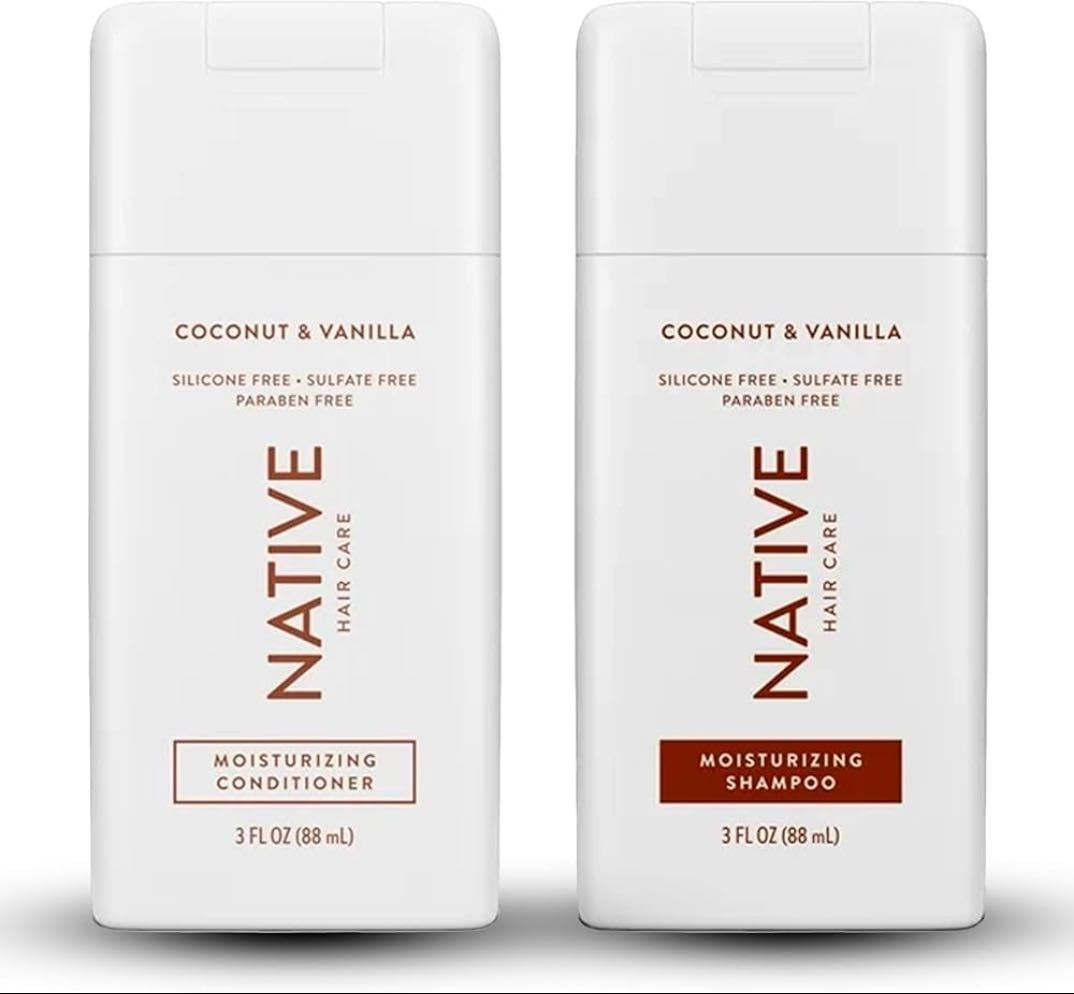 coconut travel size shampoo - native
