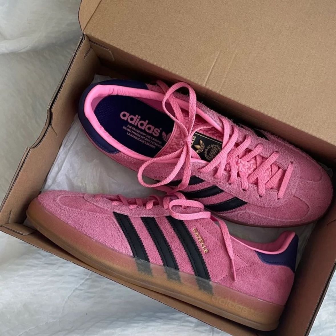 adidas gazelle - pink bliss: w navy ๐