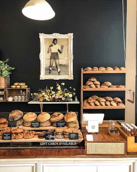 Nelson the Seagull Cafe - Sourdough and interior!