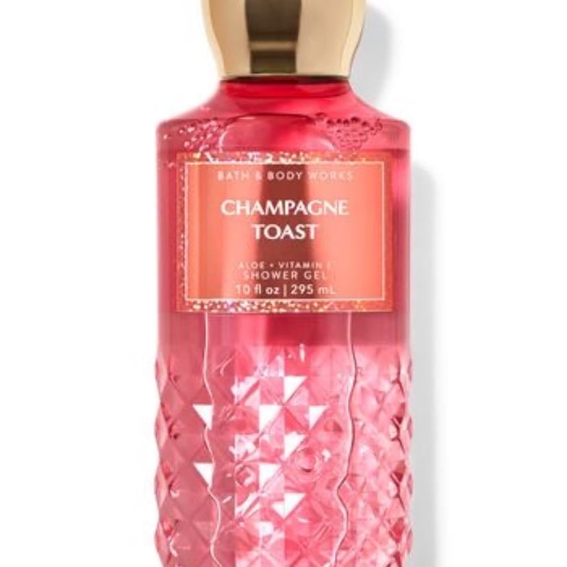 shower gel - bath & body works - champagne toast