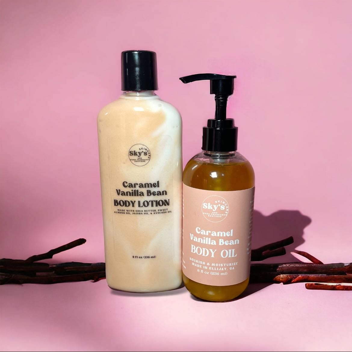 Caramel Vanilla Bean Body Oil - Skyeβs Skincare
