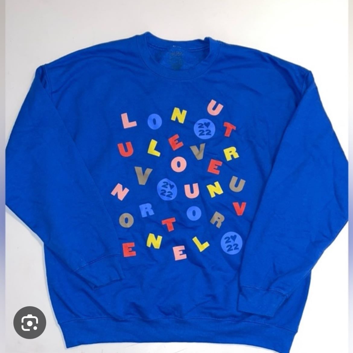 hslot blue soup crewneck🤍
