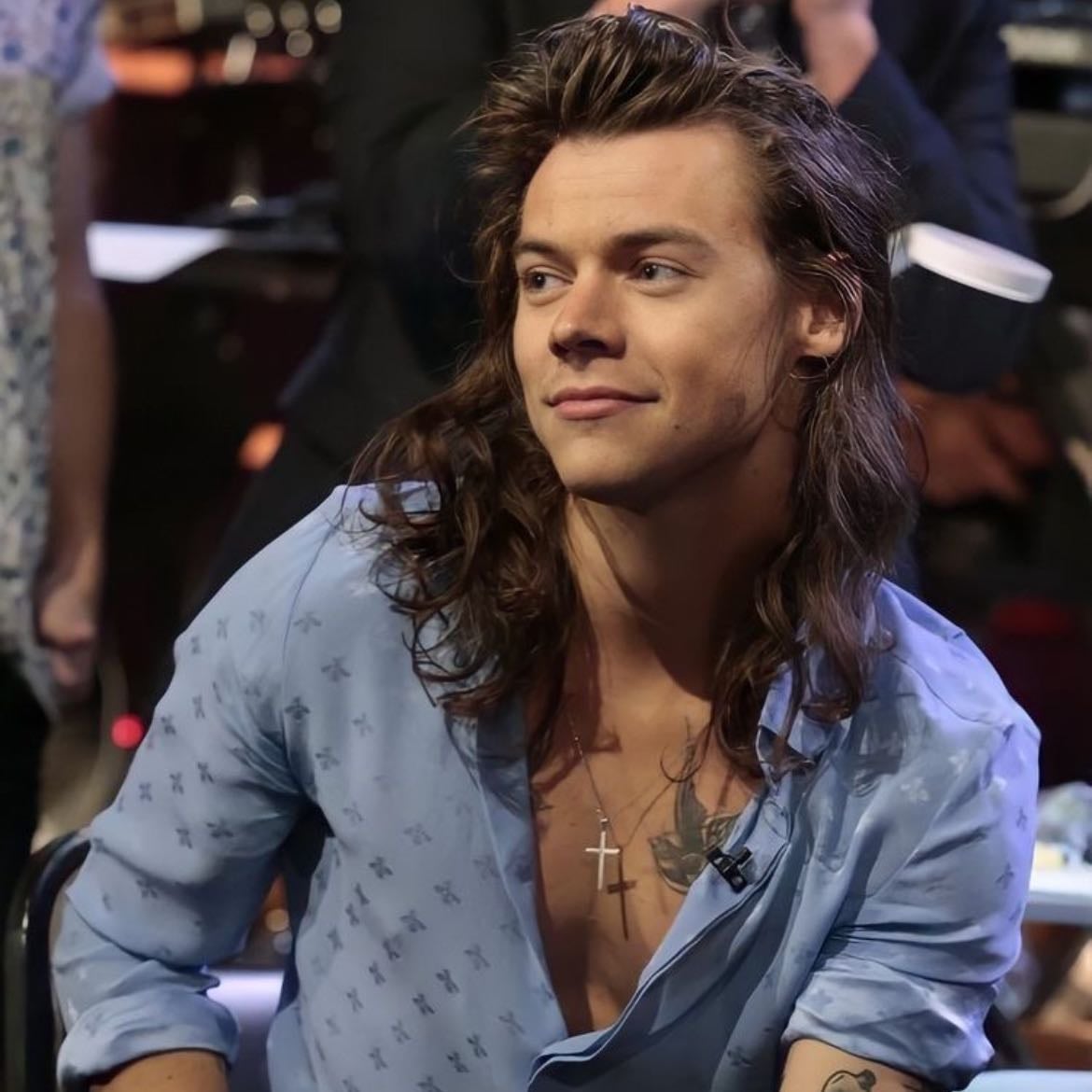 long hair harry💞