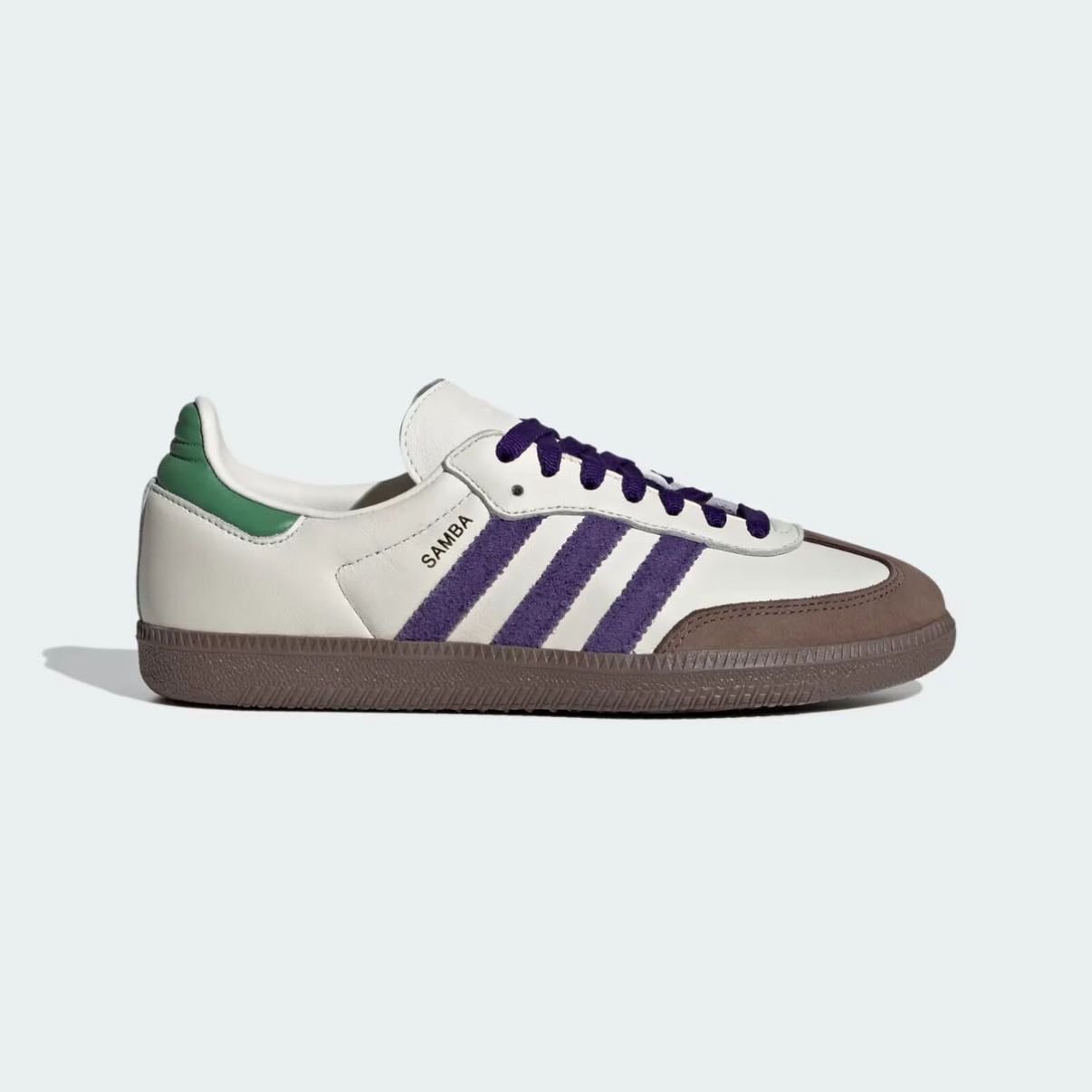adidas Sambas OG White Purple Green'