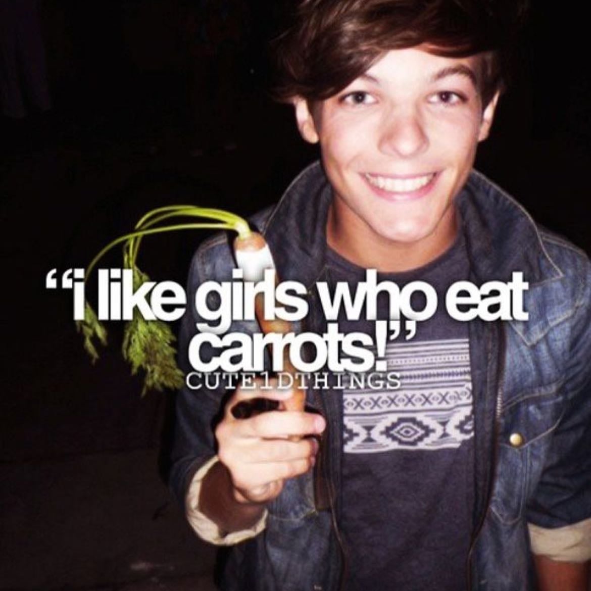 I like girls who eat carrots