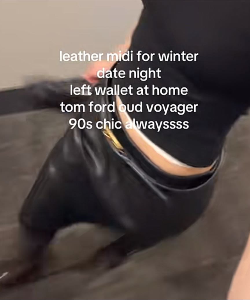 Blank nyc leather skirt
