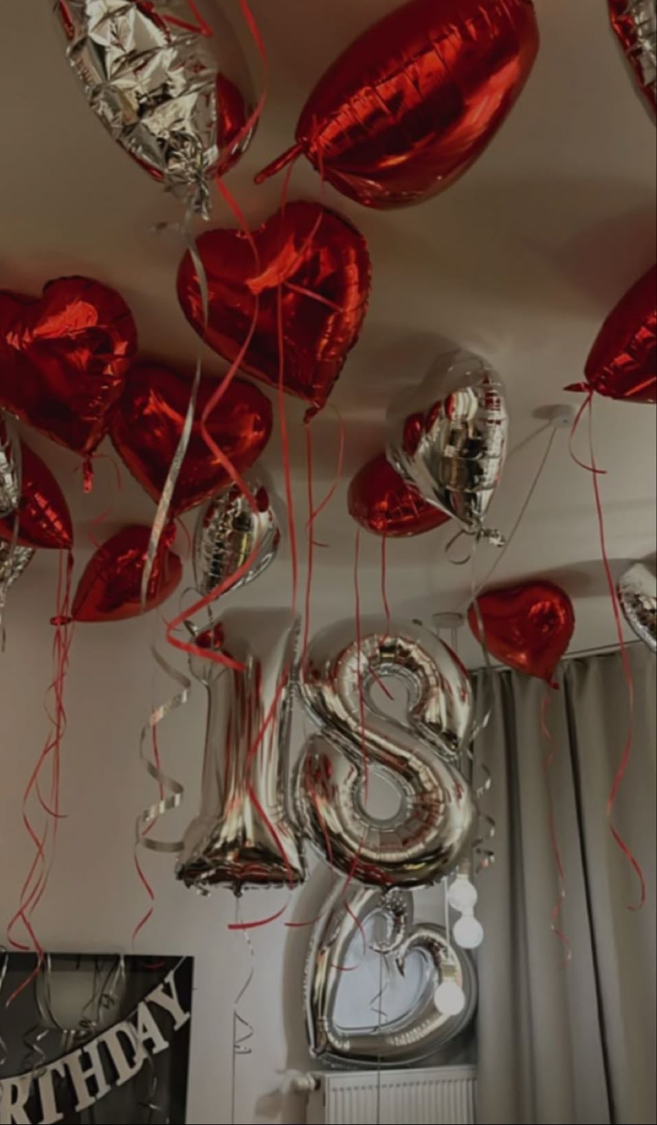 Decoración con globos y moños