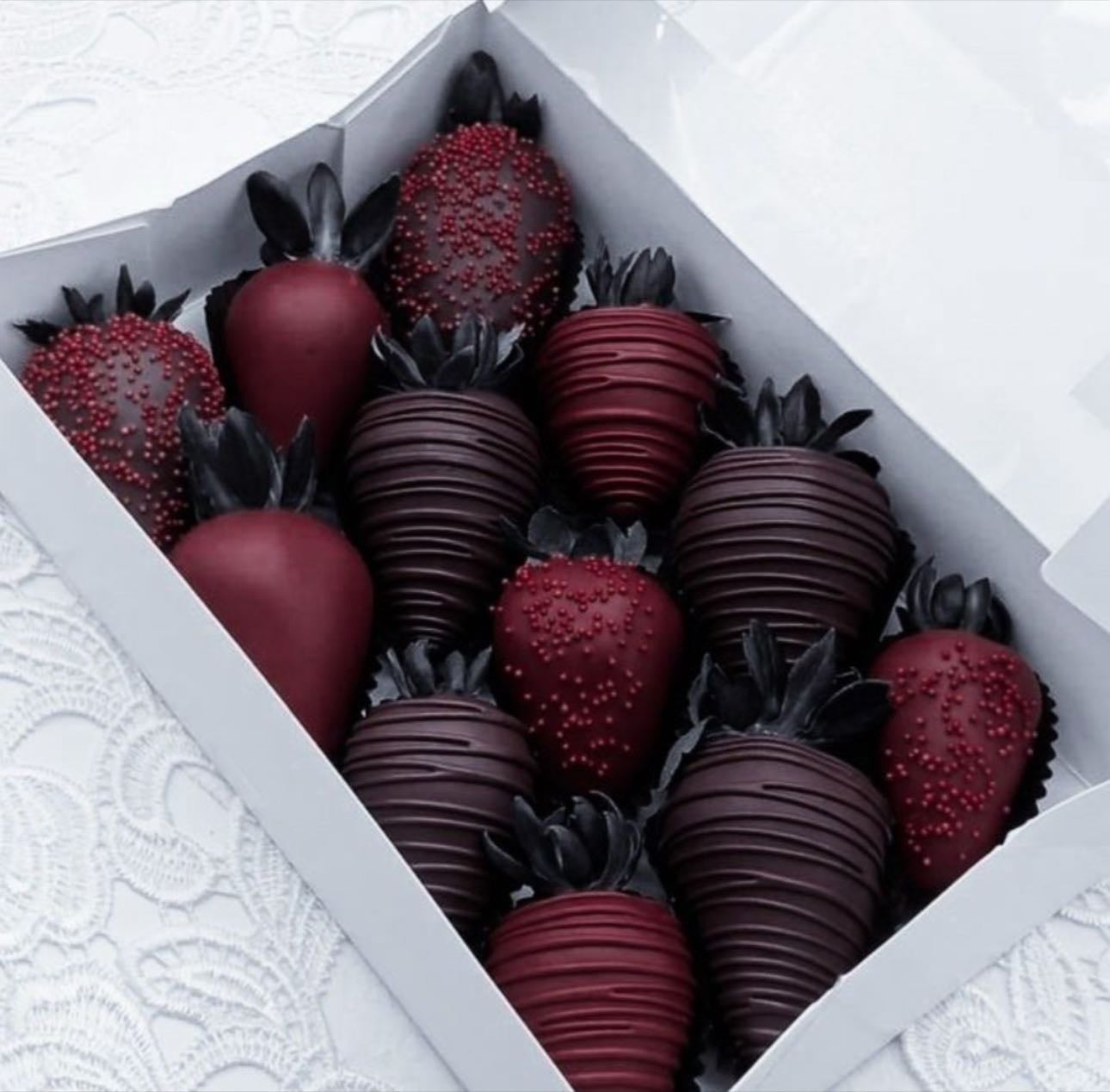 fresas con chocolate
