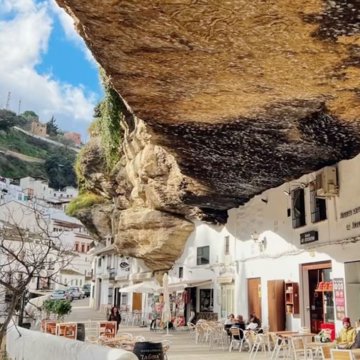 setenil de las bodegas, spain - lunch
