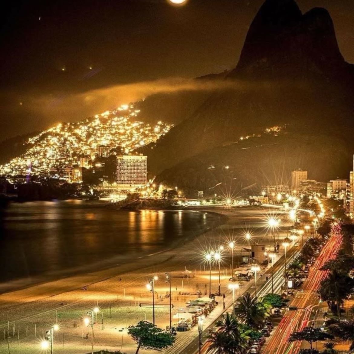 ipanema, brazil - fireworks in beach