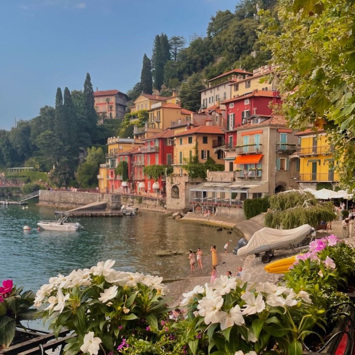 lake como, italy - villa cipressi in autumn