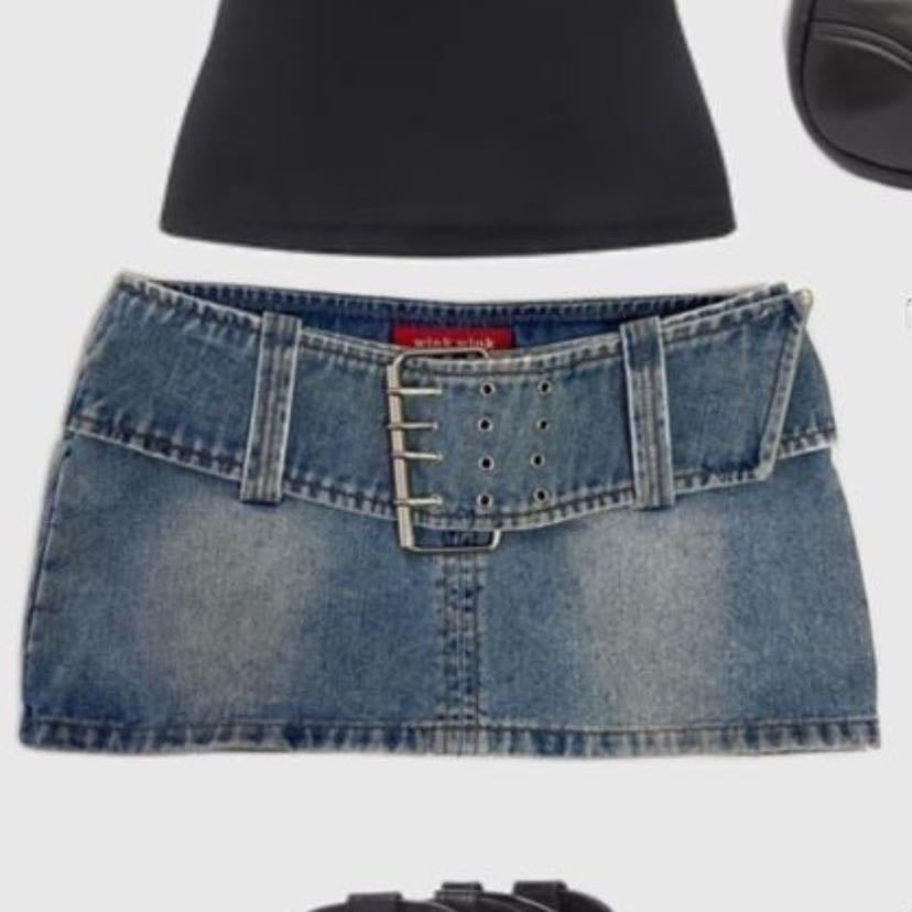 Jean skirt - Black :3