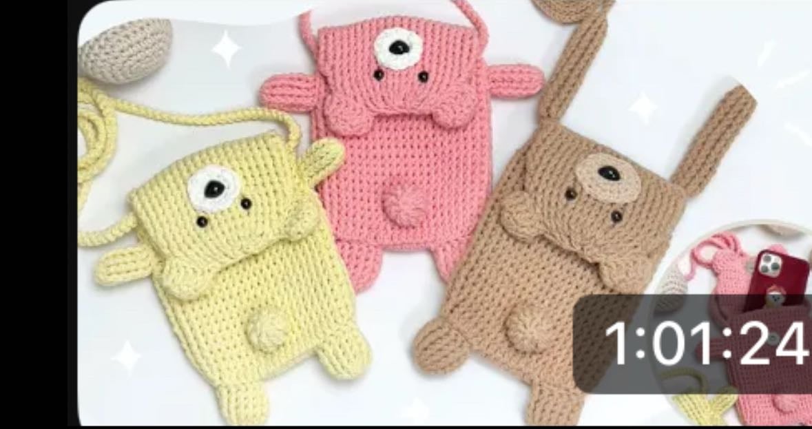 Teddy Bear Phone Bag