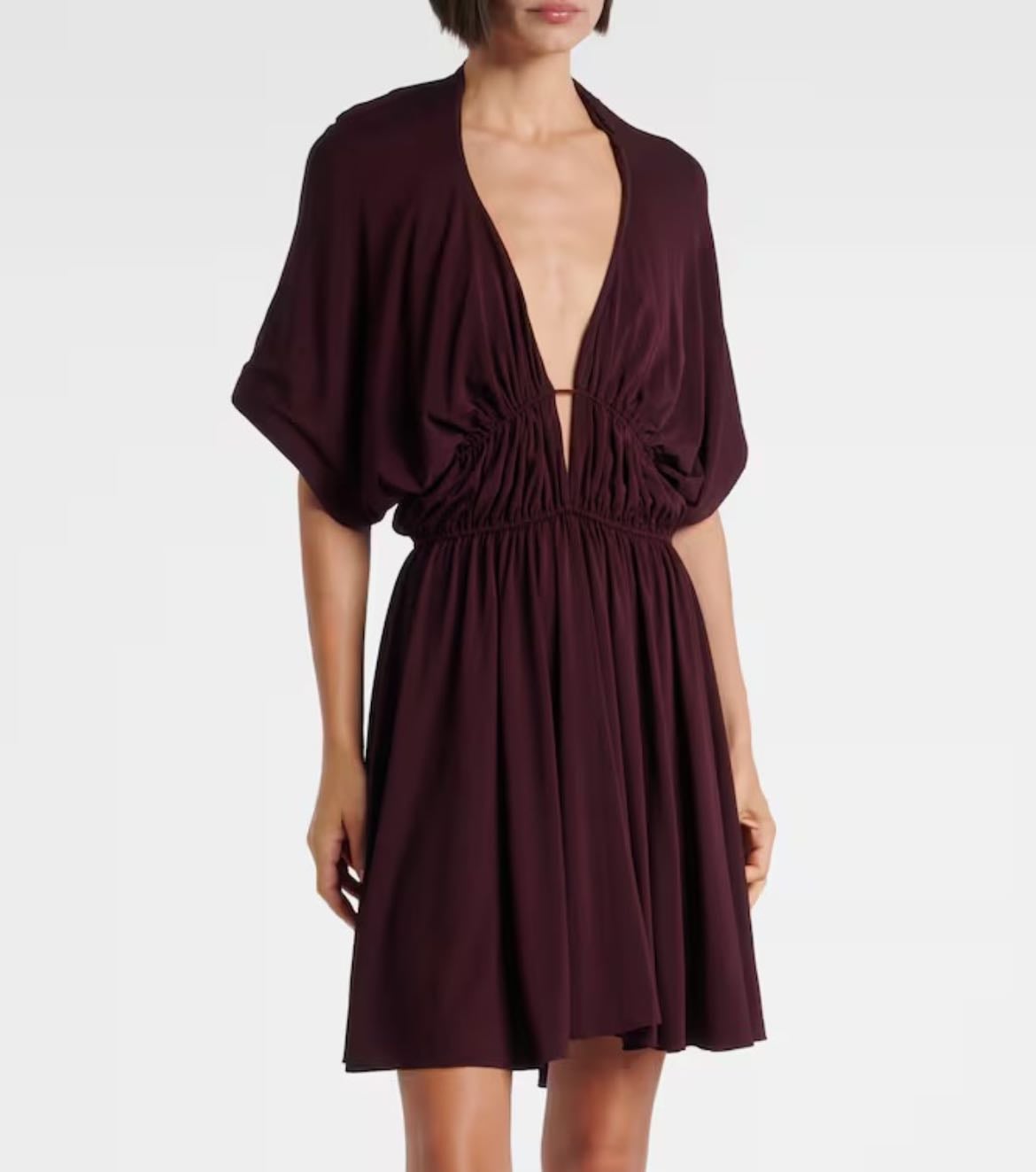 ALAÏA
Gathered open-back minidress