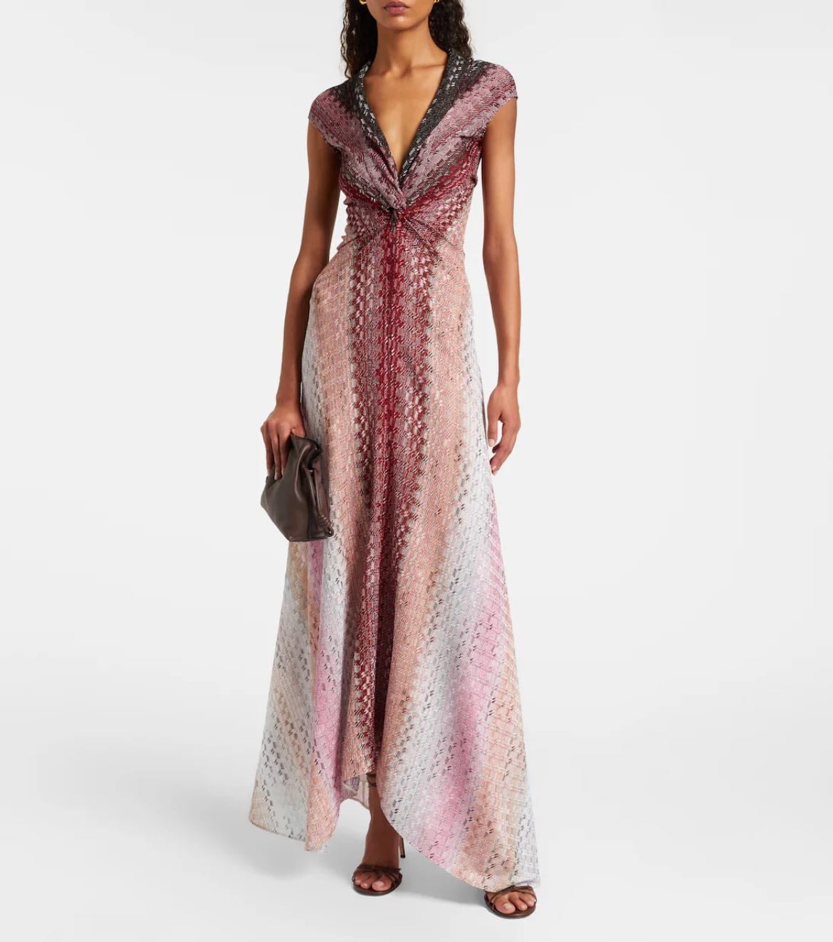 MISSONI
Zigzag jacquard lamé maxi dress
