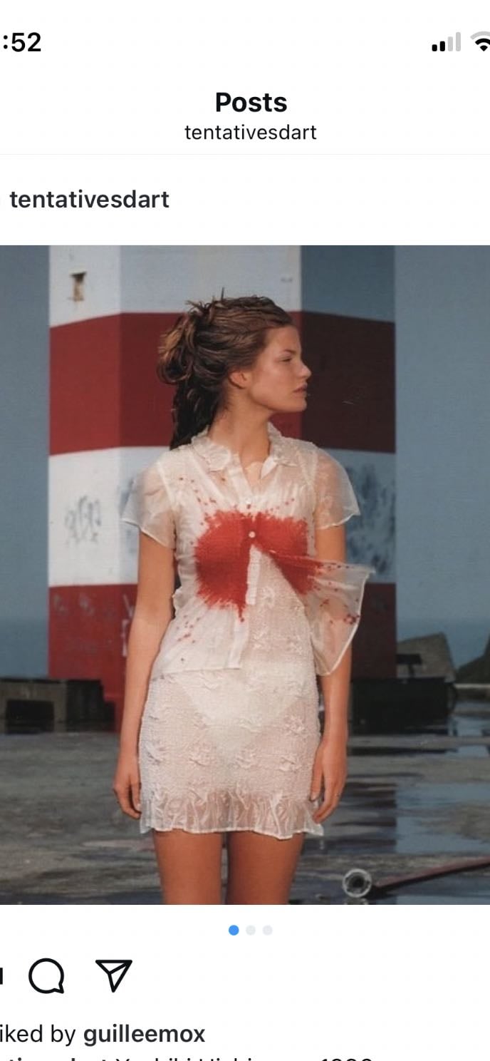 Yoshiki Hishinuma Blood Stain Blouse