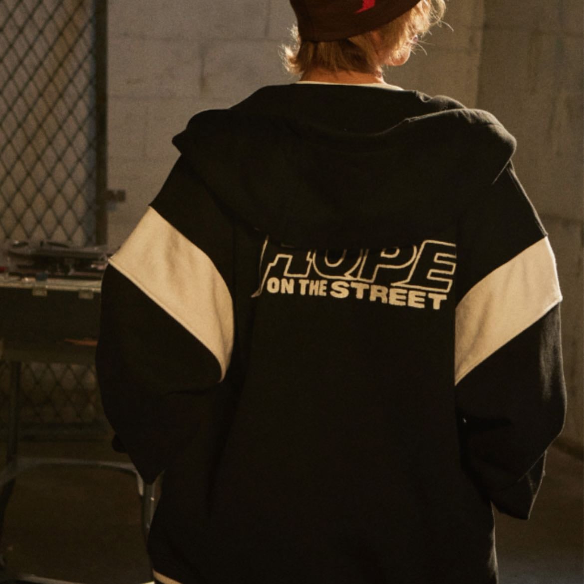 Varsity Jacket(black) - Hope on the street