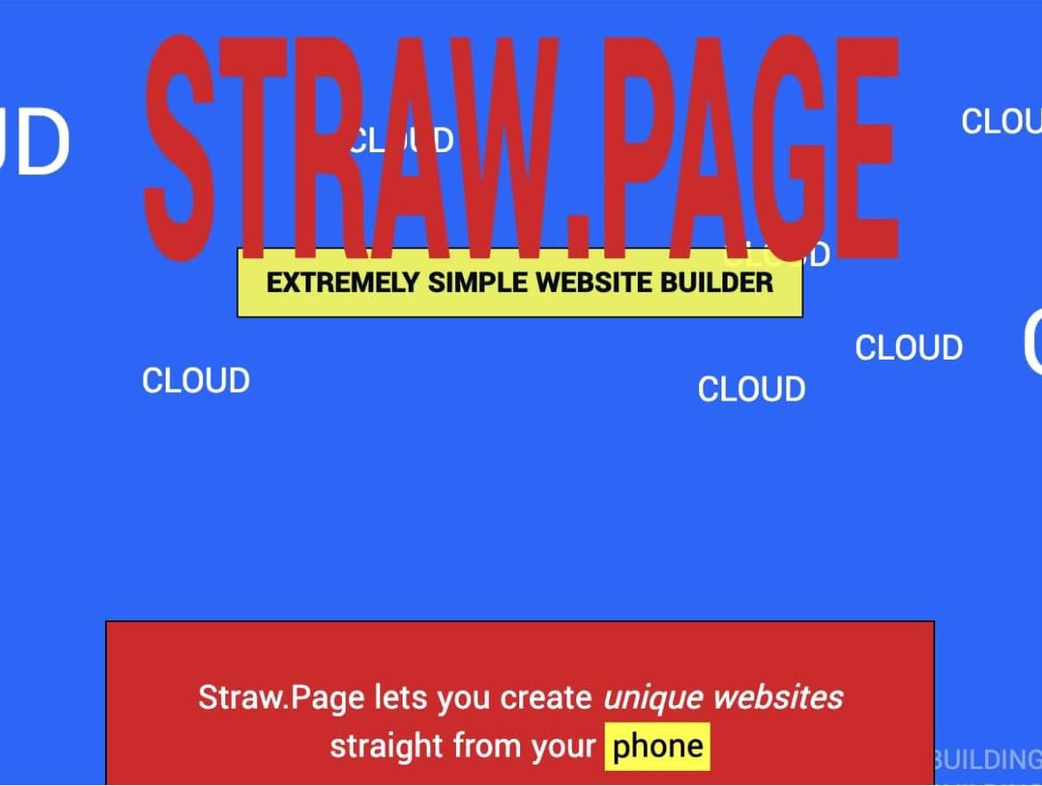 StrawPage - simple website builder