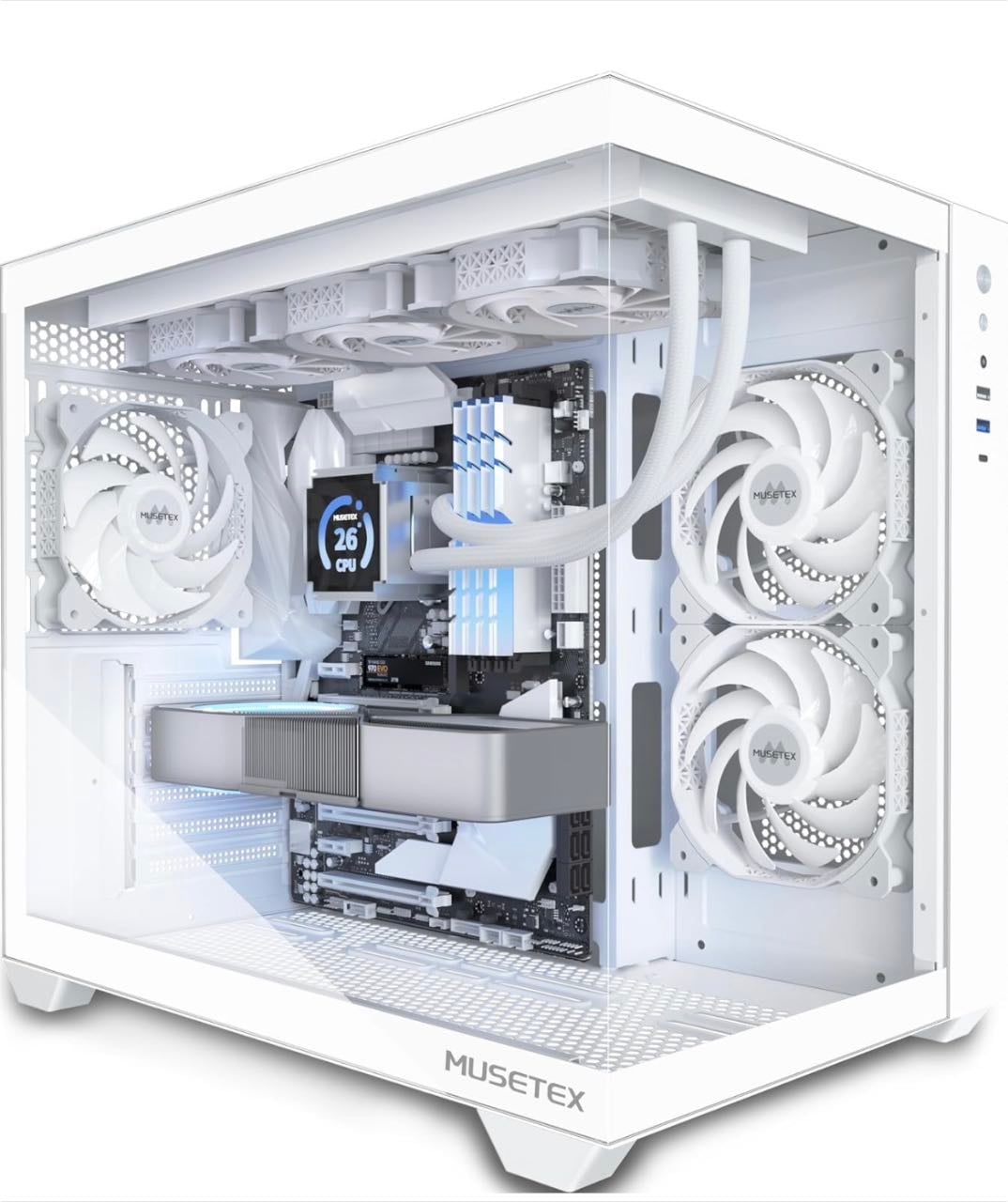 MUSETEX Boitier PC ATX, Support RAD 360MM