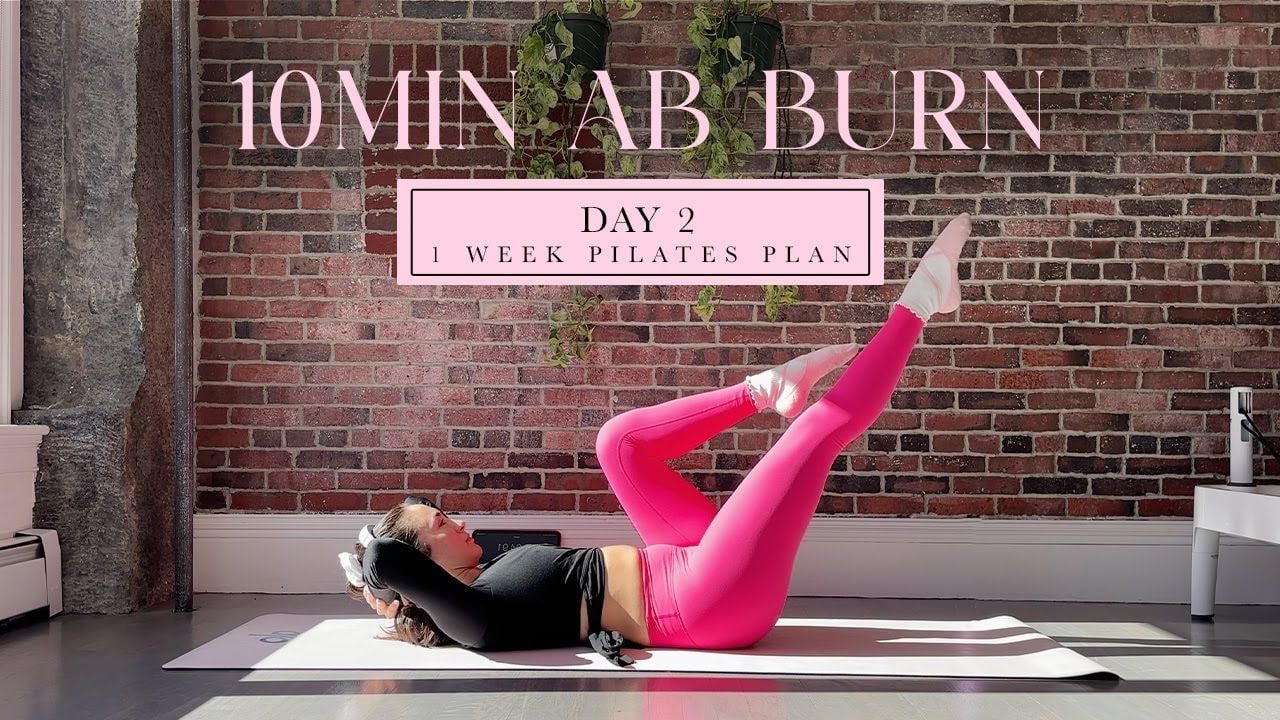 10MIN Hourglass Ab & Waist Pilates // DAY 2 - 1 Week Pilates Challenge // madeleineabeid - YouTube