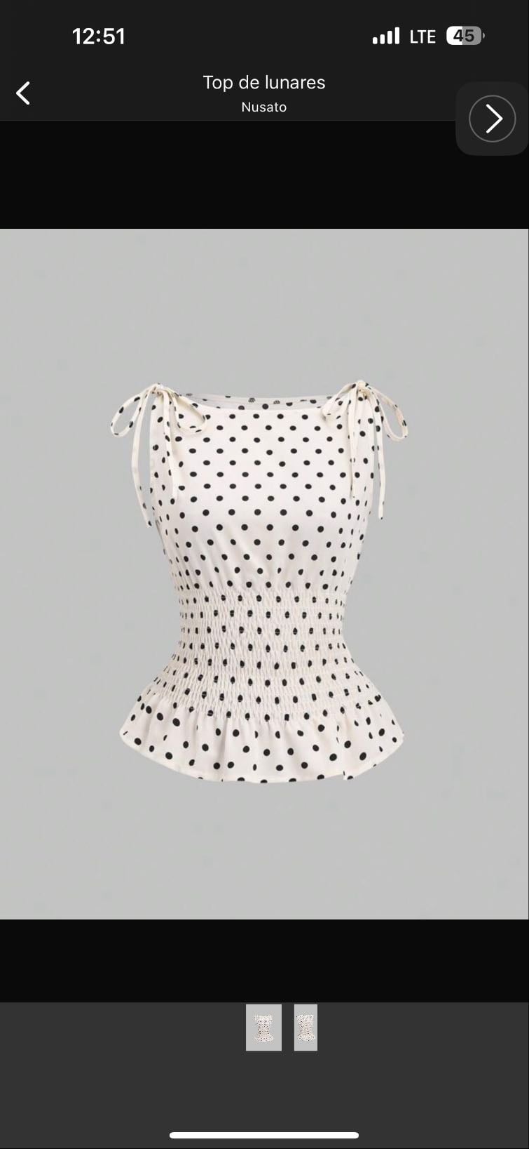 Top de lunares - Nusato - 15$