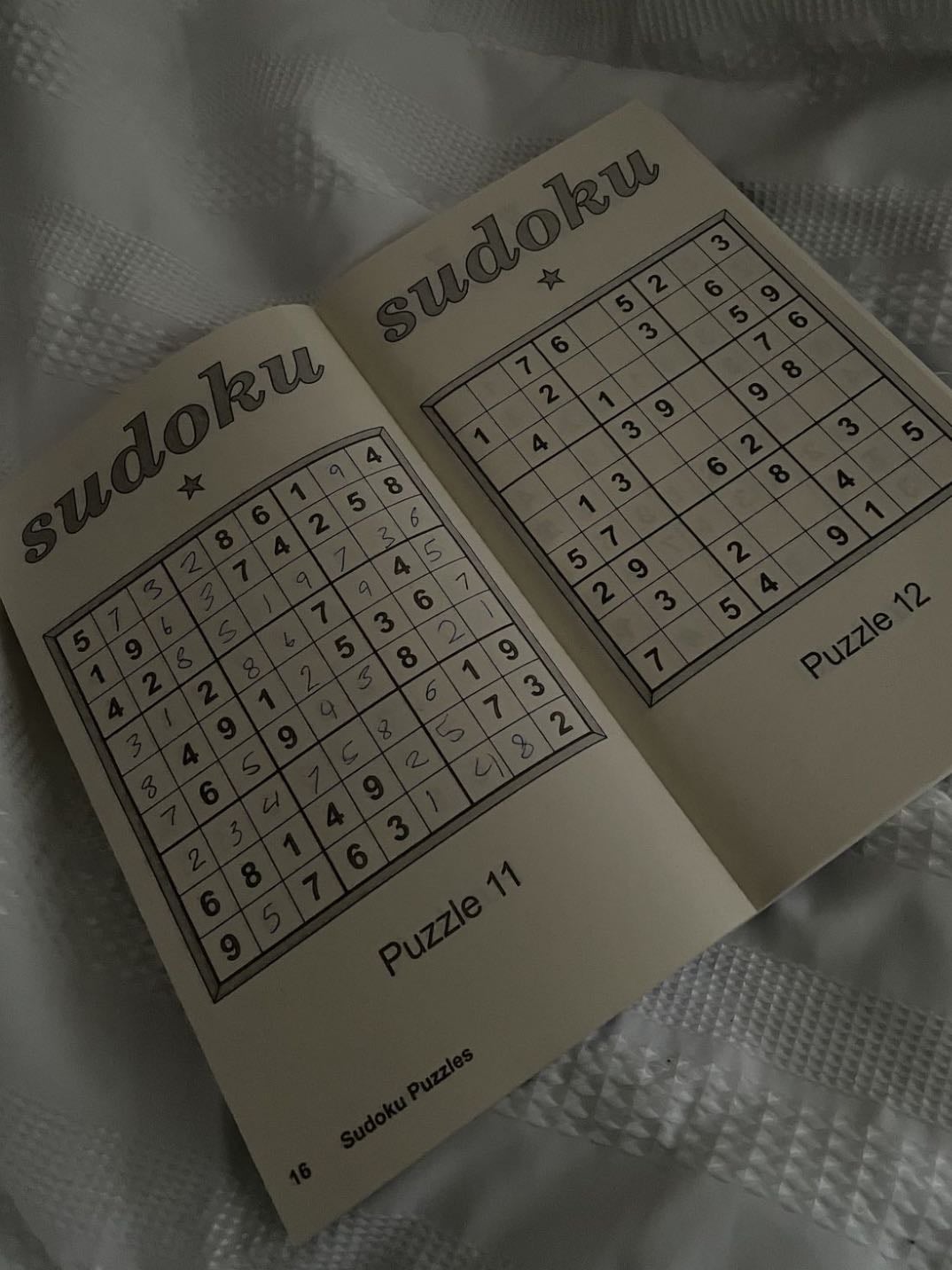 Sudoku/palavras cruzadas - Para estimular memória e atenção.