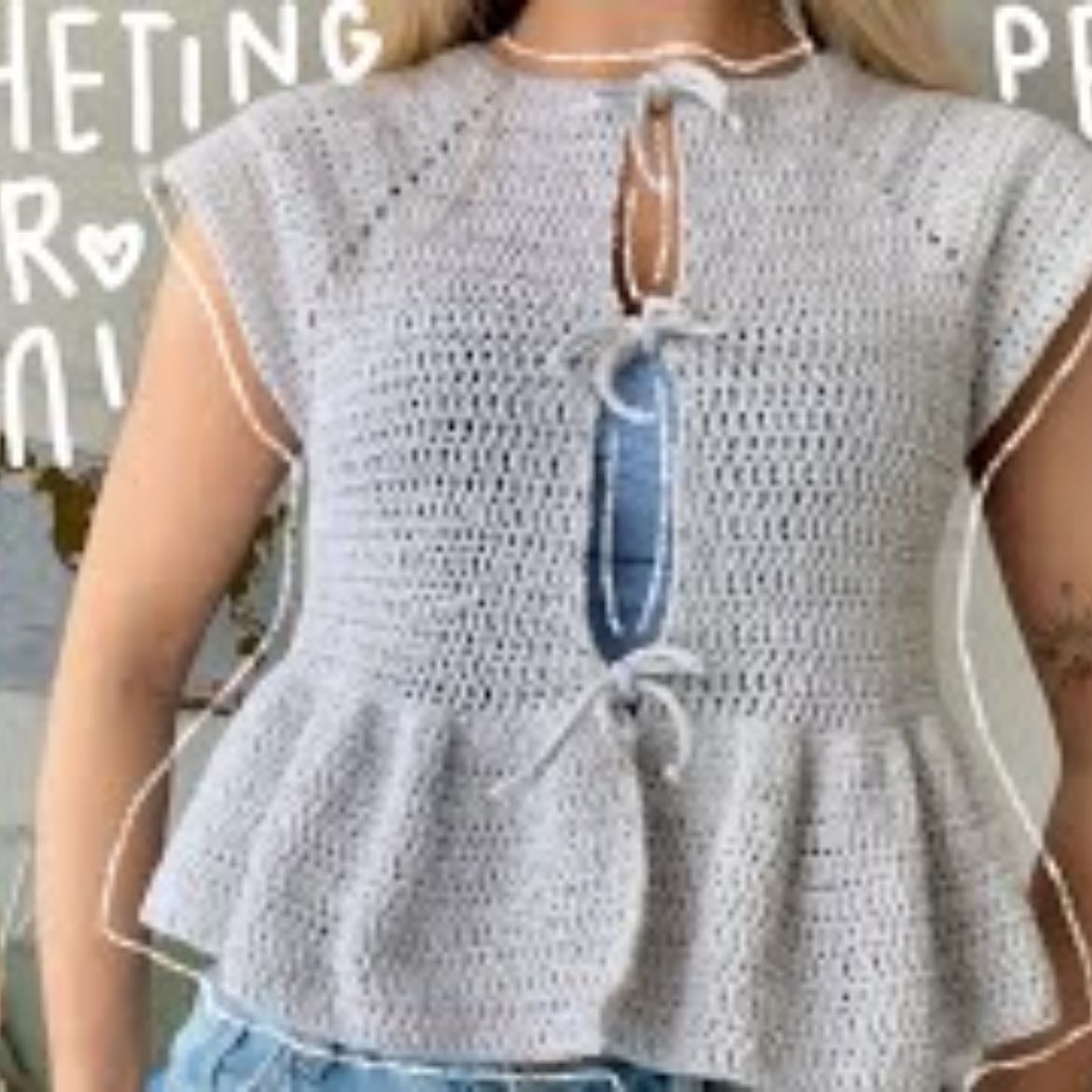 i crocheted the viral GANNI top… | crochet with me - YouTube
