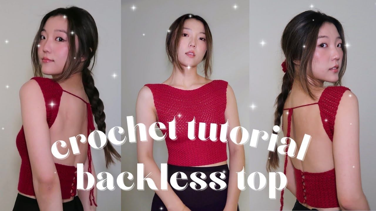 how to make a backless crochet top | spring/ summer crochet tutorial - yt: yaejiyea