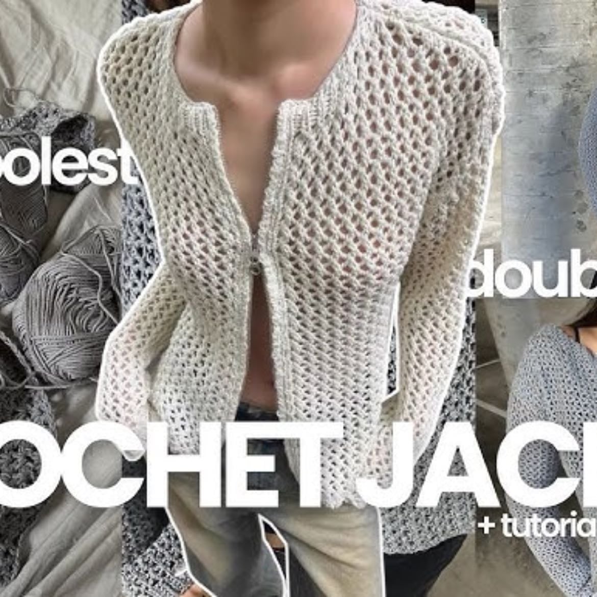 Can I find out how to recreate this viral crochet jacket? // creative process + tutorial - YouTube