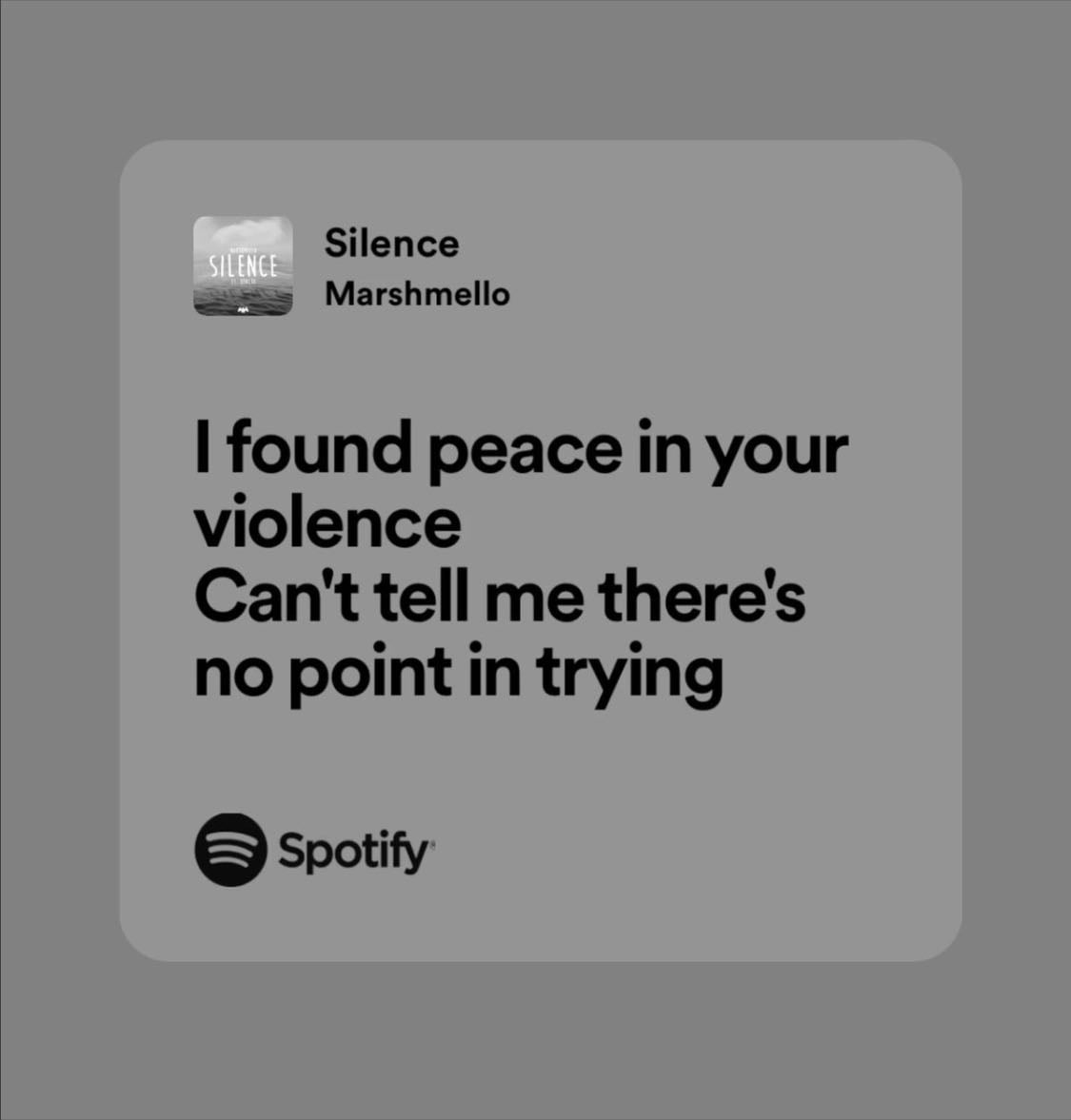 silence