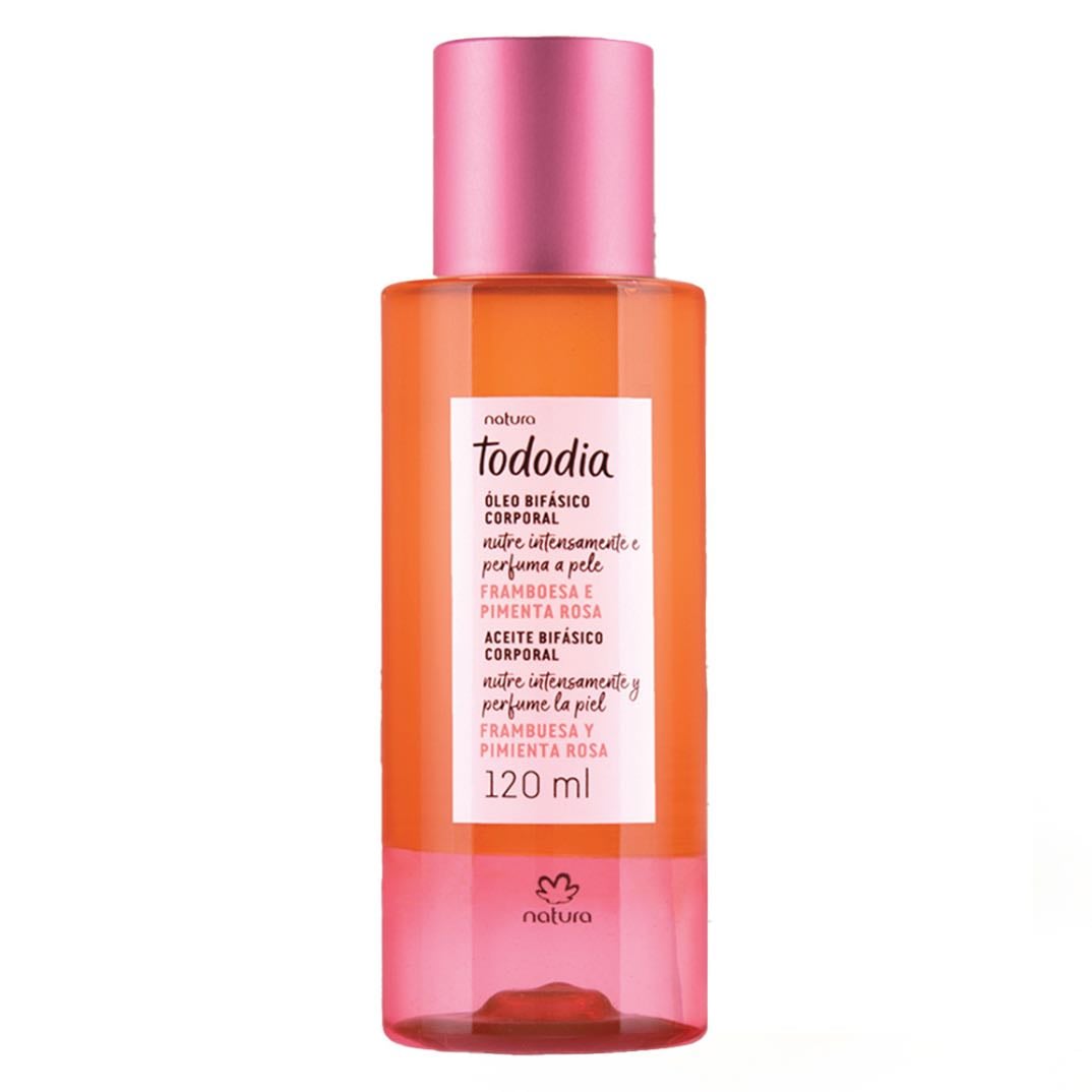 Aceite bifásico ᢉ𐭩 - Frambuesa y pimienta rosa - Natura.