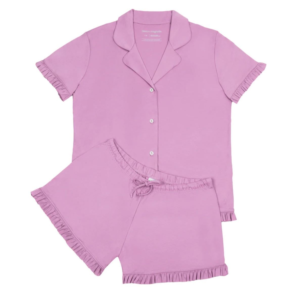 Blanco Magnolia Short Ruffle Rosé Set