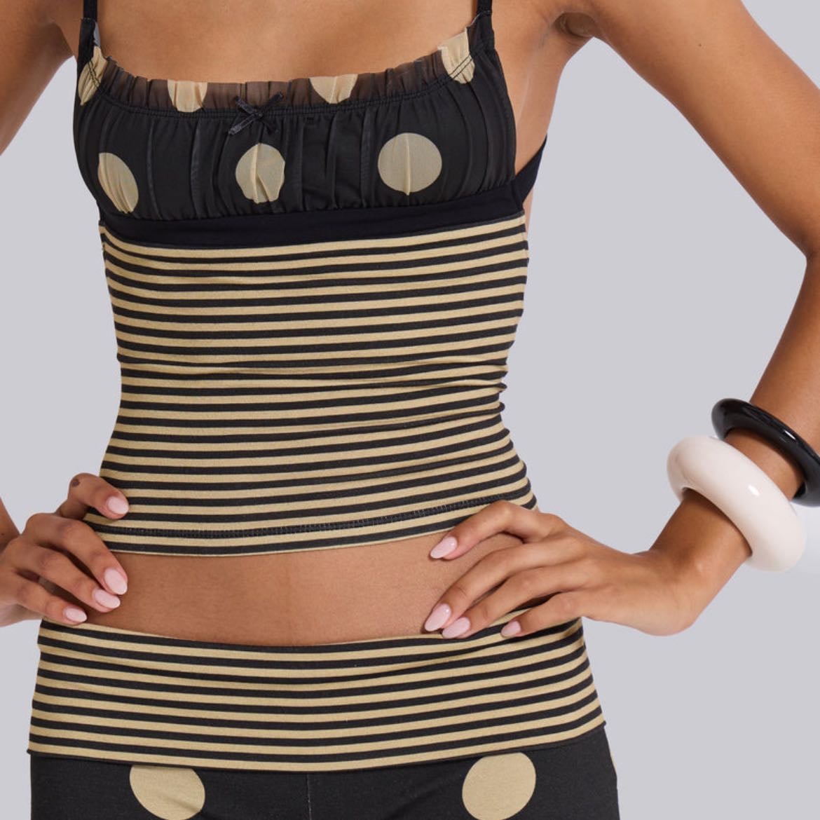 ➷ lola ruched polkadot - jaded london