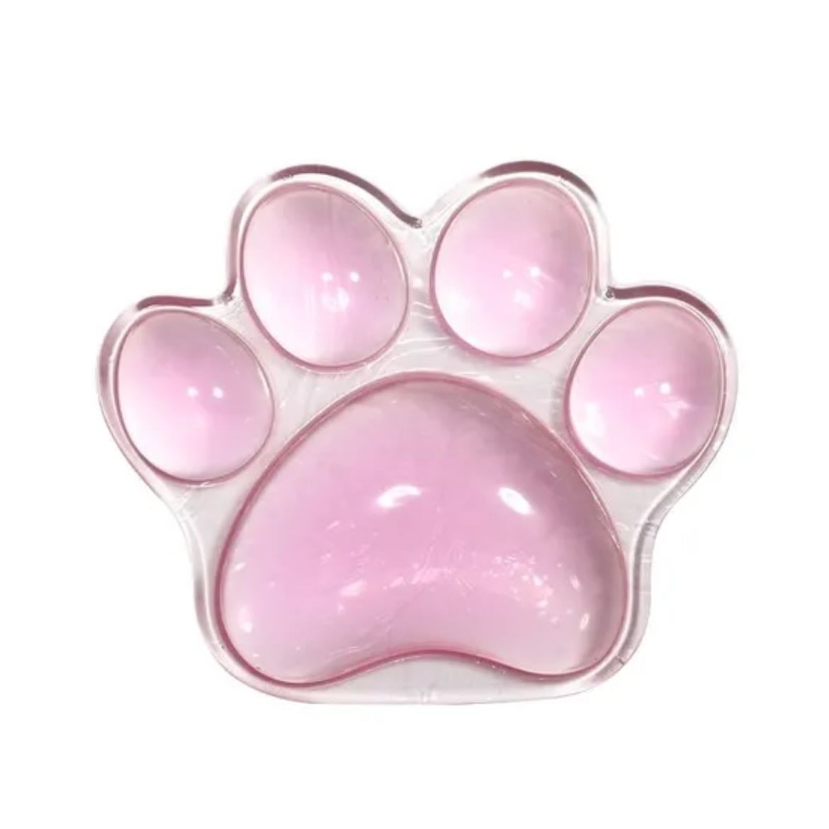 ᓭི༏ᓯྀ paw wrist pad - Transparent Cute Cat's Paw Shaped Mouse Pad Wrist Guard Non Slip Protection Hand Support Desktop Laptop Mouse Pad Wrist Rest