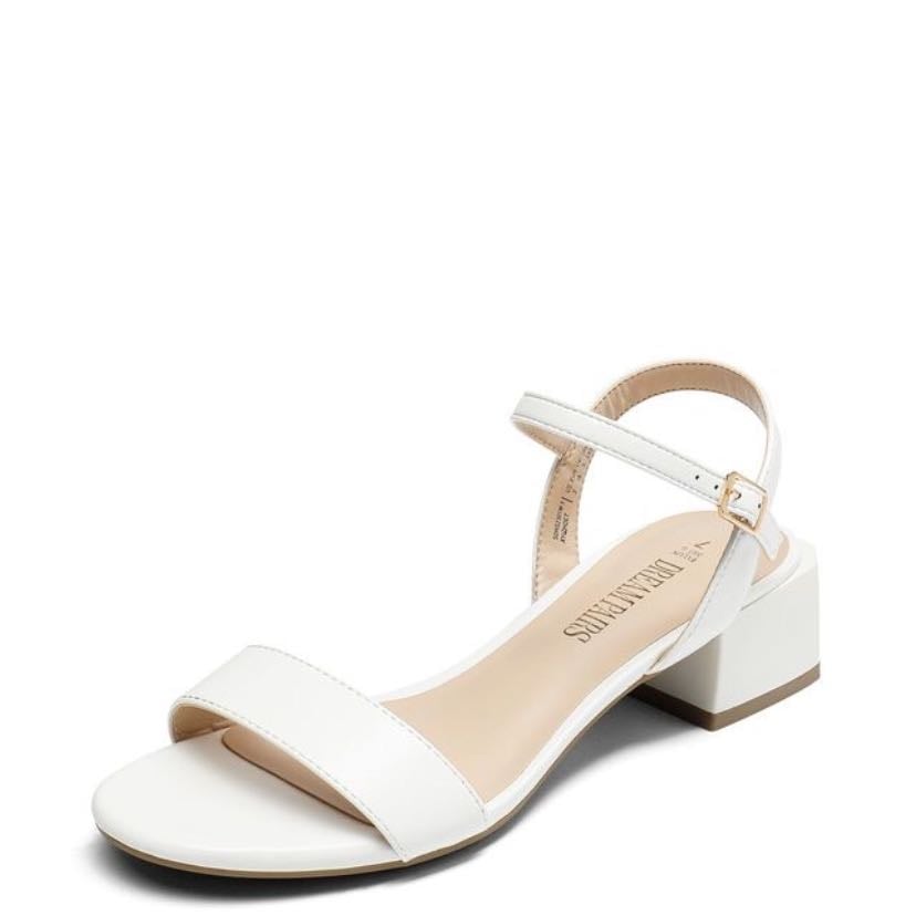white sandals