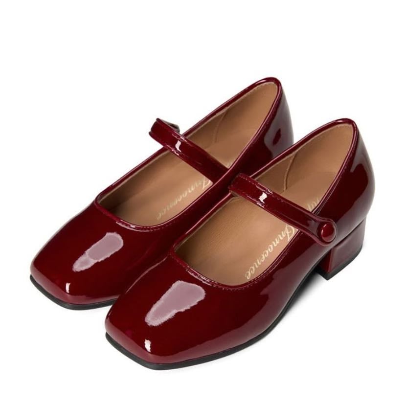 red mary janes