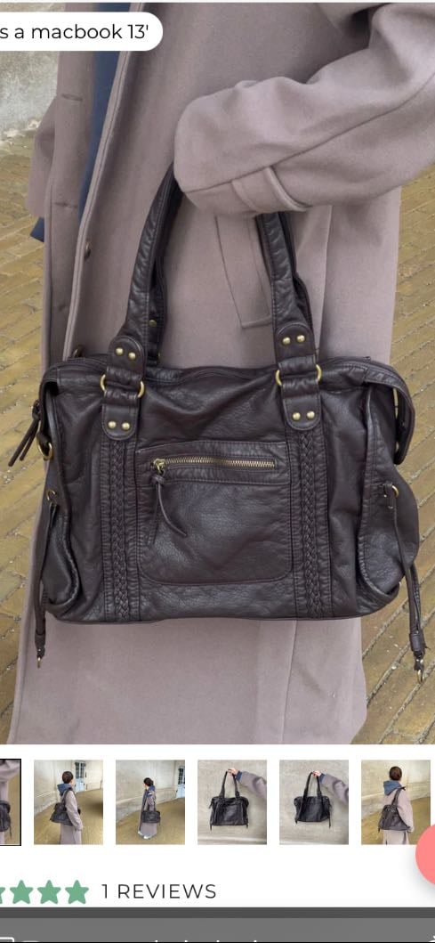brown handbag