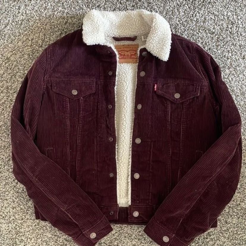 vintage Levi corduroy burgundy jacket