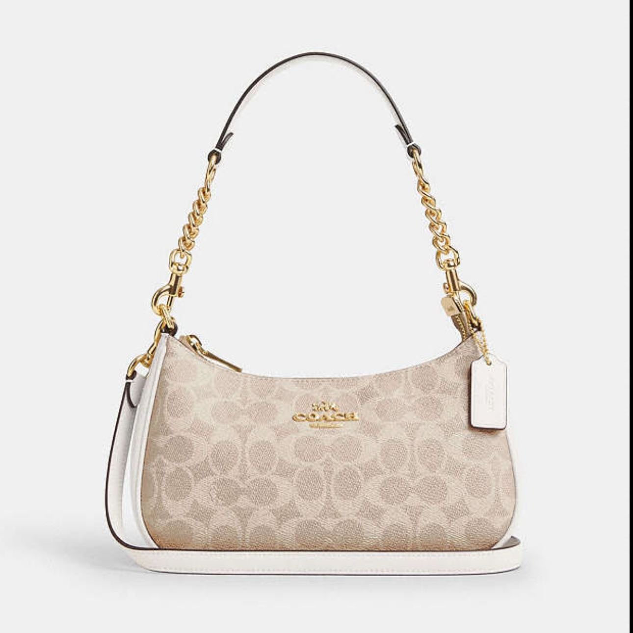 coach teri shoulder bag signature