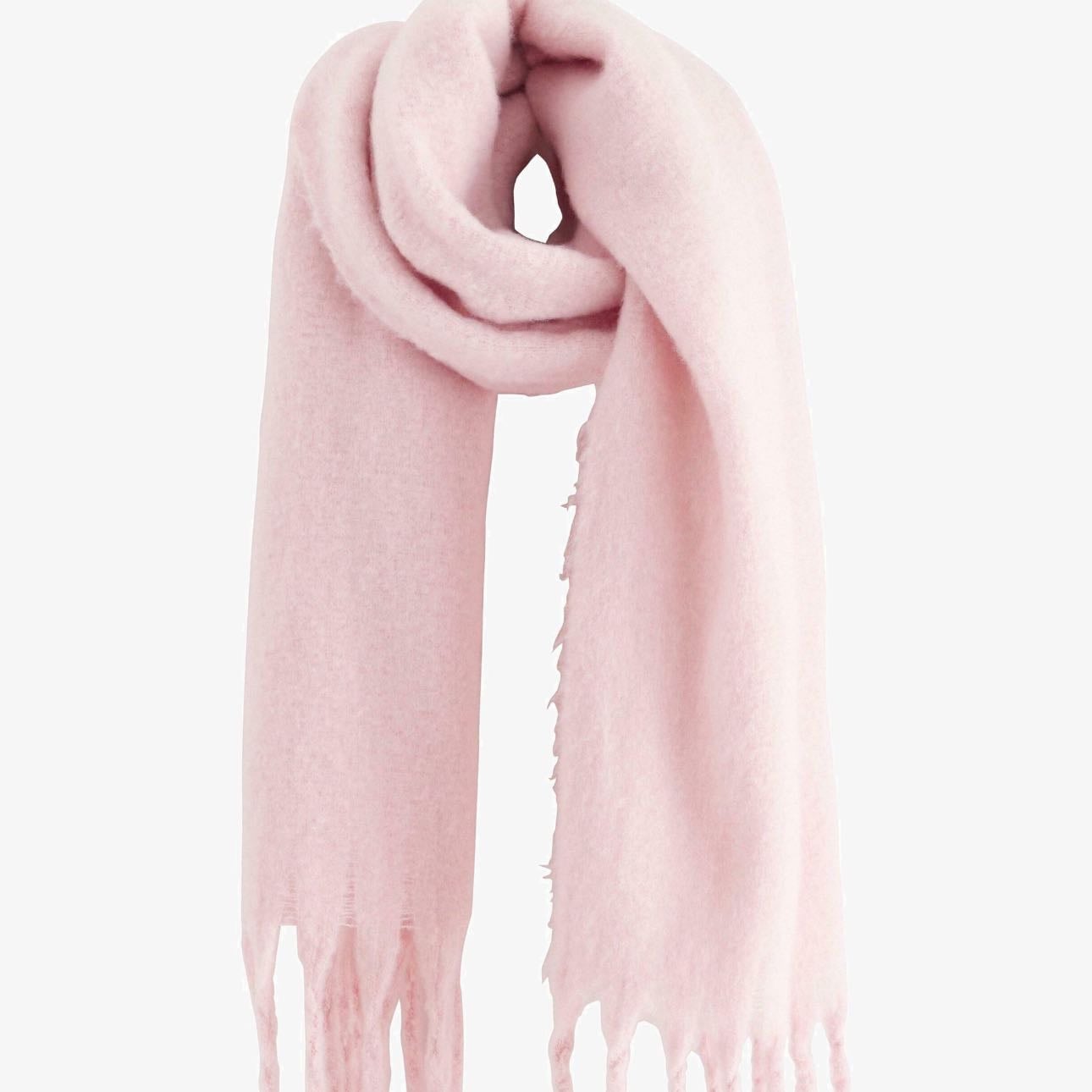 light pink scarf