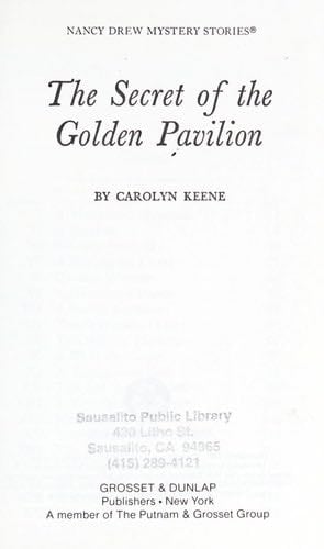Nancy Drew 36: The Secret of the Golden Pavillion - Carolyn Keene · 1959