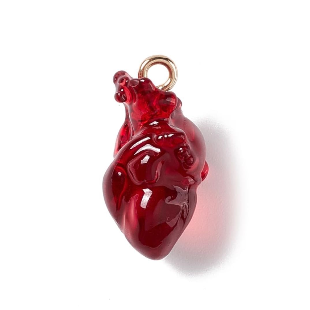 Heart charms - make keychain, dustplug etc